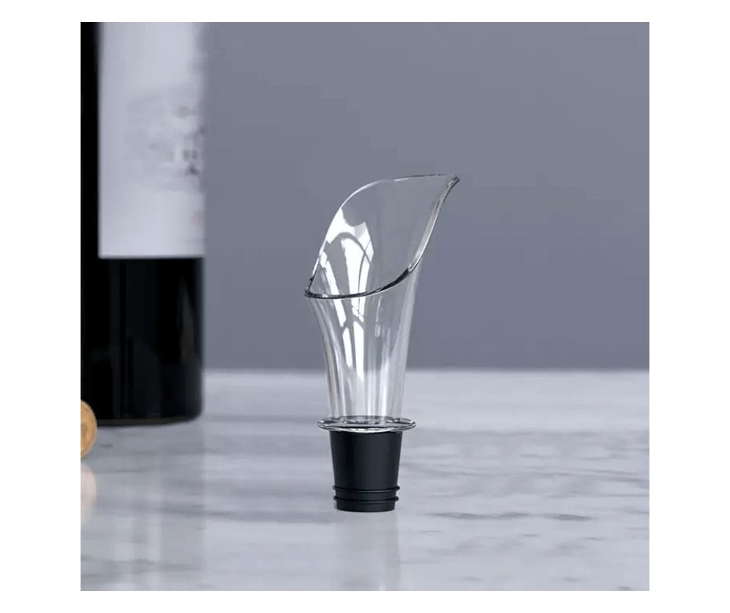 Set 2-in-1 pentru vin, aerator pourer vin + dop vacuum, AB Luxury Concept®, cu sistem de blocare, reutilizabil, potrivit pentru - 4