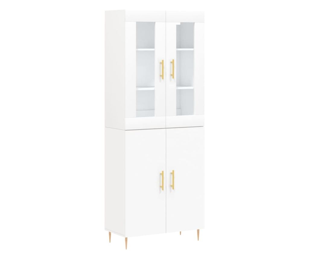 Visoka ormar, bijela, 69,5x34x180 cm, kompozitno drvo - 2