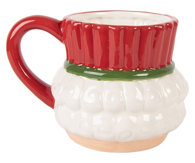 Viacfarebný keramický hrnček Luskáčik 14x11x10 cm / 350 ml