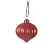 Set of 12 Christmas Tree Red Glass Baubles Ø 8x9 cm thumbnail 2