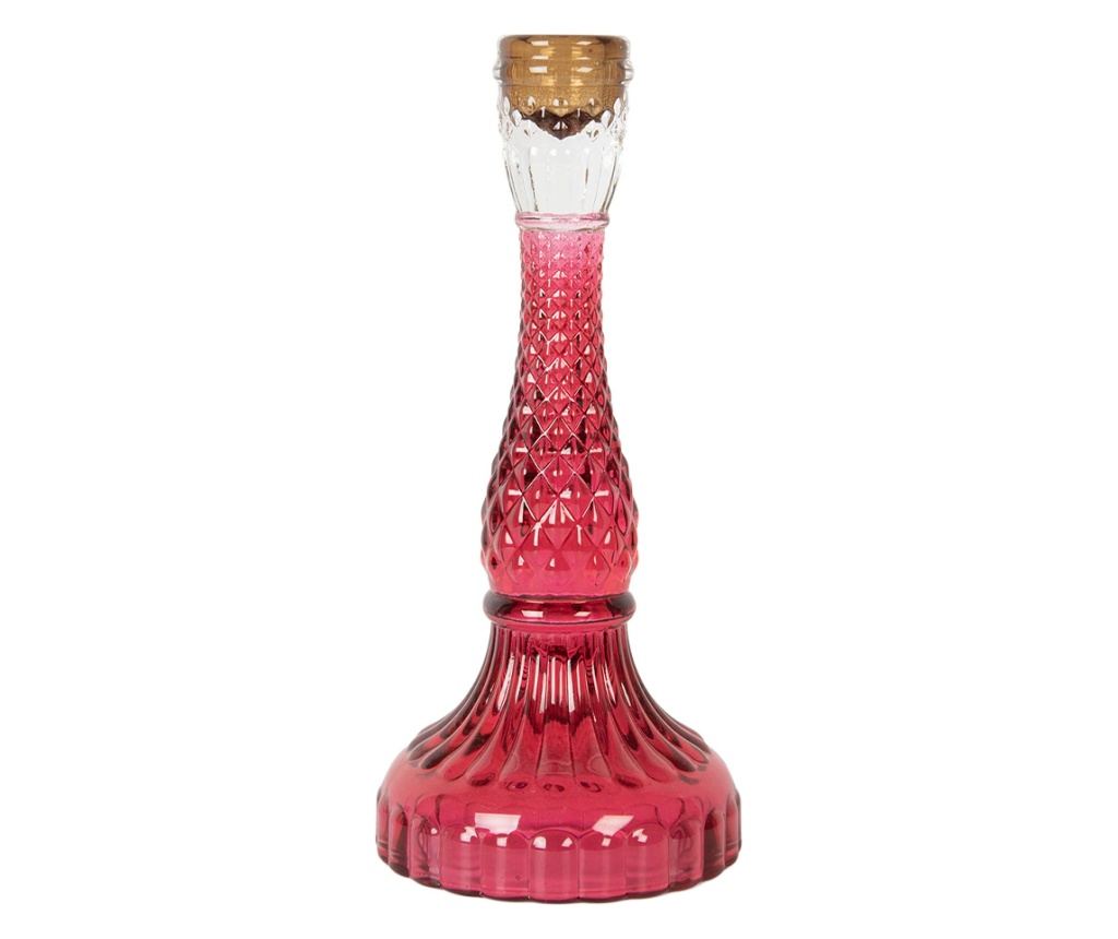 Multicolor Glass Candle Holder Ø 10x22 cm - 3