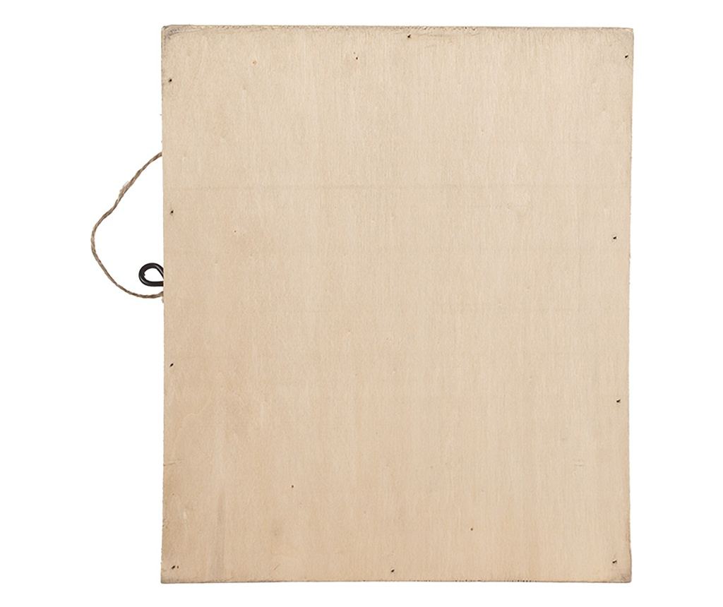 Brown Wooden Key Box 24x7x30 cm - 4