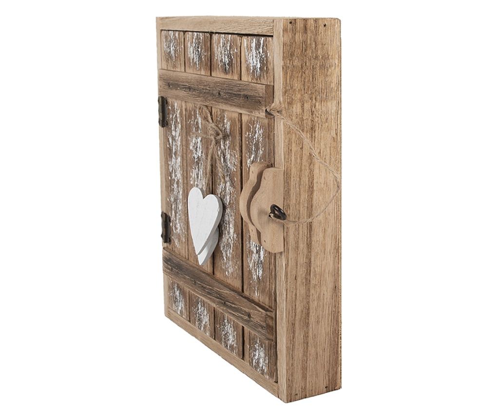 Brown Wooden Key Box 24x7x30 cm - 5