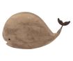 Brown Wooden Whale Figurine 26x7x14 cm thumbnail 1