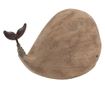 Brown Wooden Whale Figurine 26x7x14 cm thumbnail 2