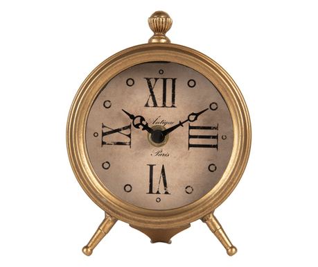 Gold Metal Table Clock 11x5x15 cm