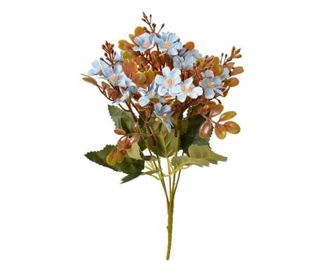 Modro-zelen šopek umetnega cvetja 10x10x33 cm