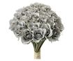Artificial Grey Rose Bouquet 20x16x30 cm thumbnail 2