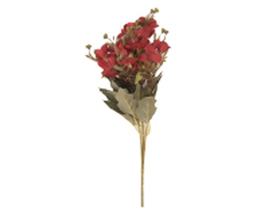 Red and Green Artificial Flower Bouquet 10x10x32 cm - 2