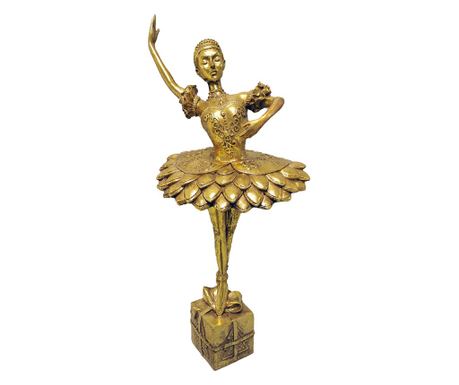 Zlatni polirezinski ukras za Božić - Balerina 20x17x45 cm