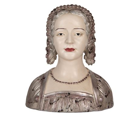 Multicolor Polyresin Woman Figurine 27x15x30 cm