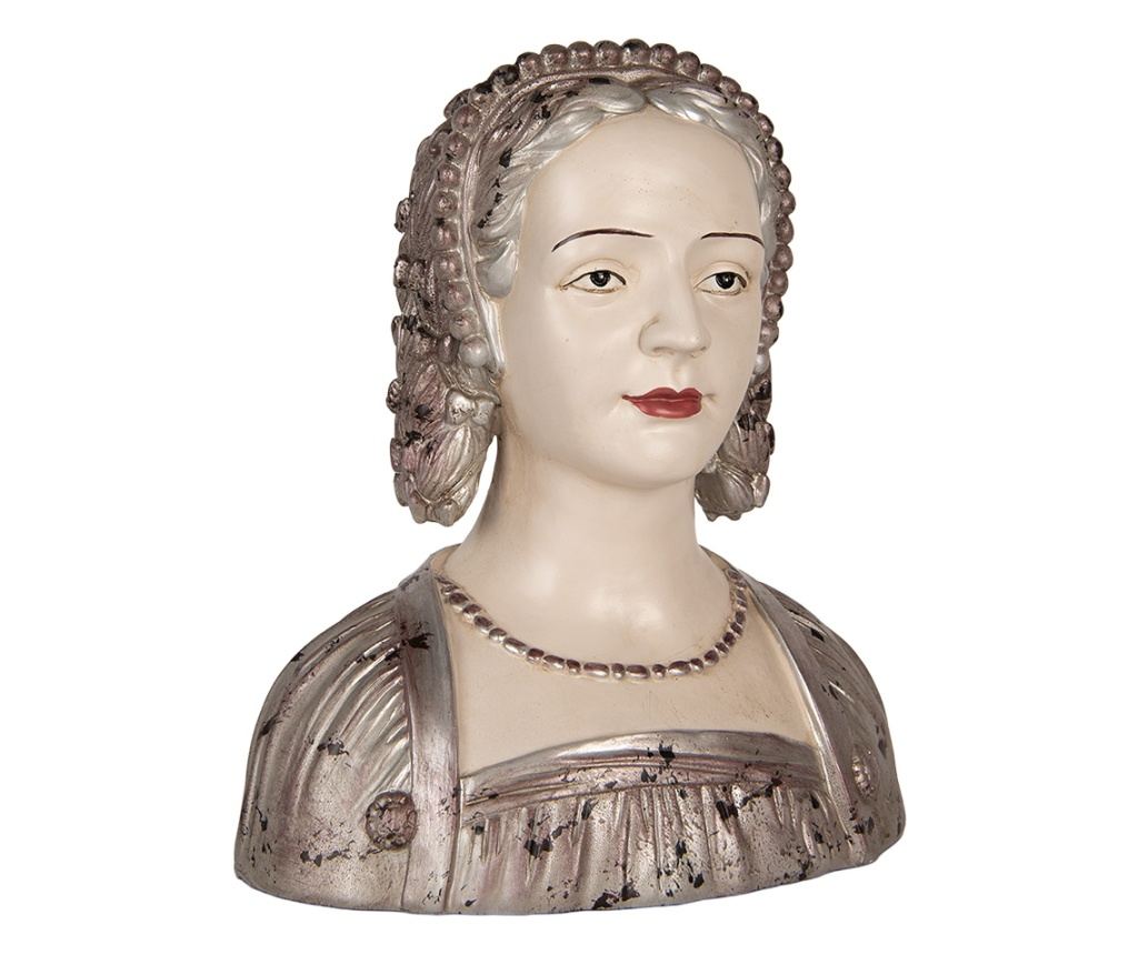 Multicolor Polyresin Woman Figurine 27x15x30 cm - 4