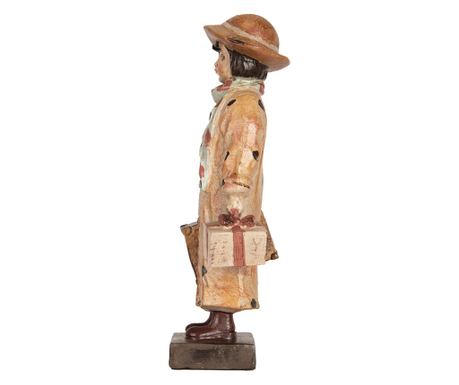 Multicolor Polyresin Girl Figurine 14x9x27 cm