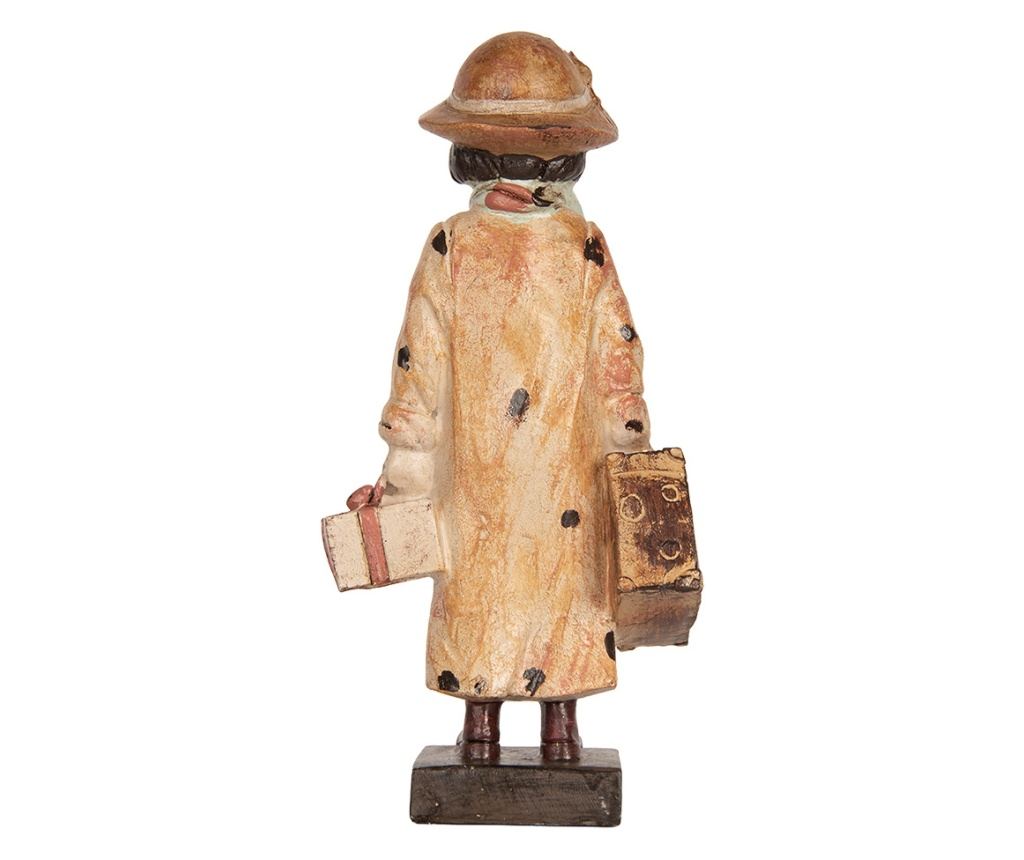 Multicolor Polyresin Girl Figurine 14x9x27 cm - 5