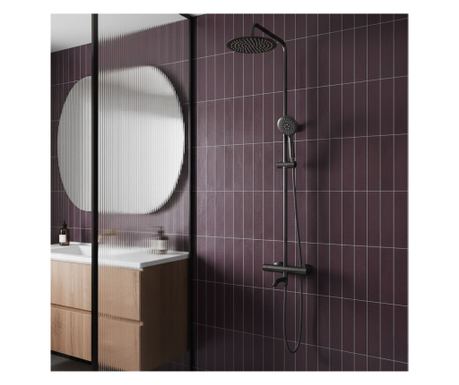 Ugradbeni Tuš Set Rea Lungo High Titan - 34,5X26,5X117Cm