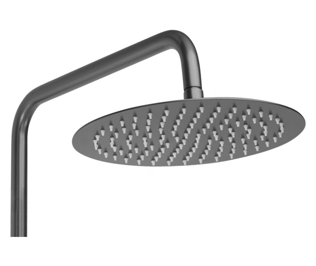 Εντοιχιζόμενο Σετ Ντους Rea Lungo High Τιτάνιο - 34,5X26,5X117Cm - 9