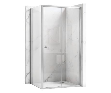 Γωνιακή Καμπίνα Ντους Rea Primo Slide 130X90 Χρώμιο 130X90X190Cm