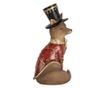 Multicolor Fox Figurine, Polyresin, 9x8x17 cm thumbnail 3