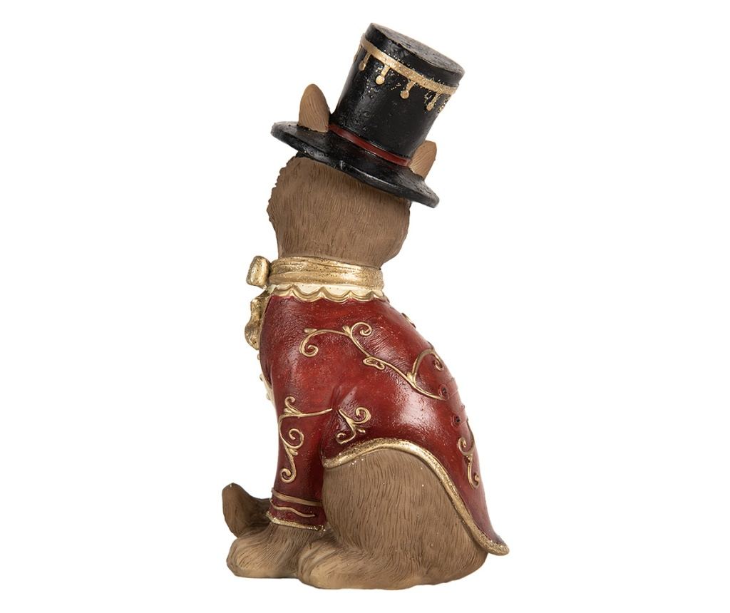 Multicolor Fox Figurine, Polyresin, 9x8x17 cm - 4