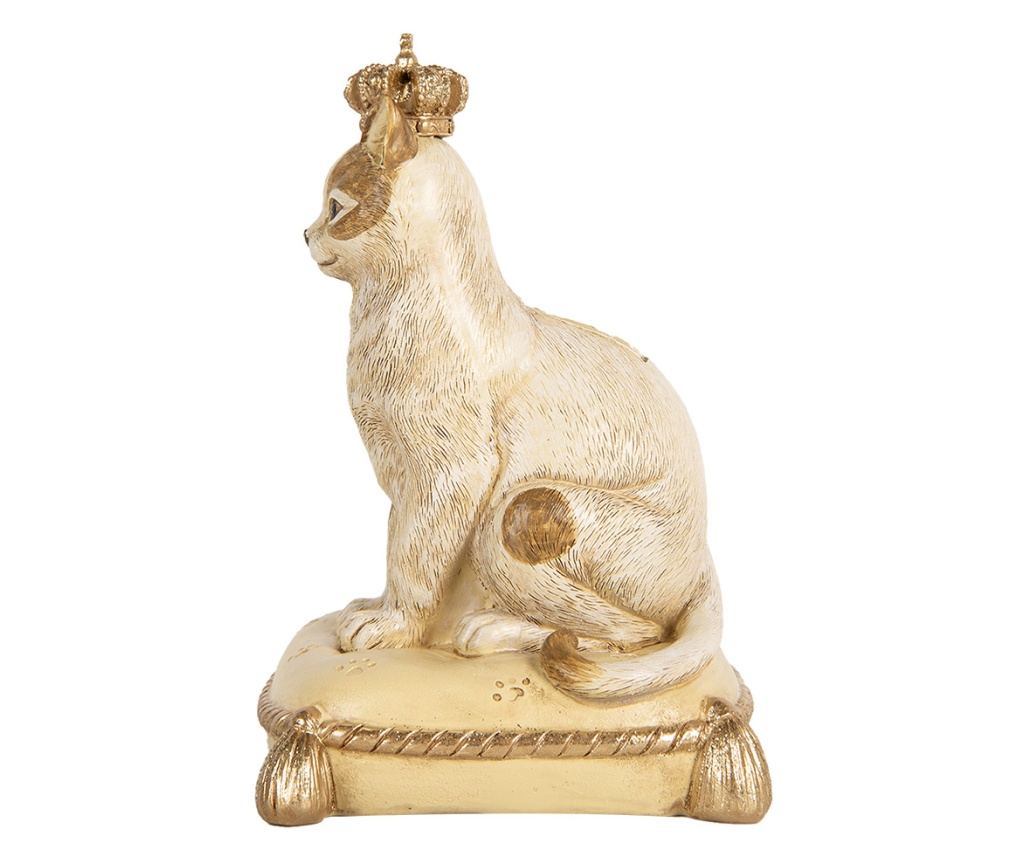 Golden Beige Kitten Figurine, 13x13x20 cm - 5