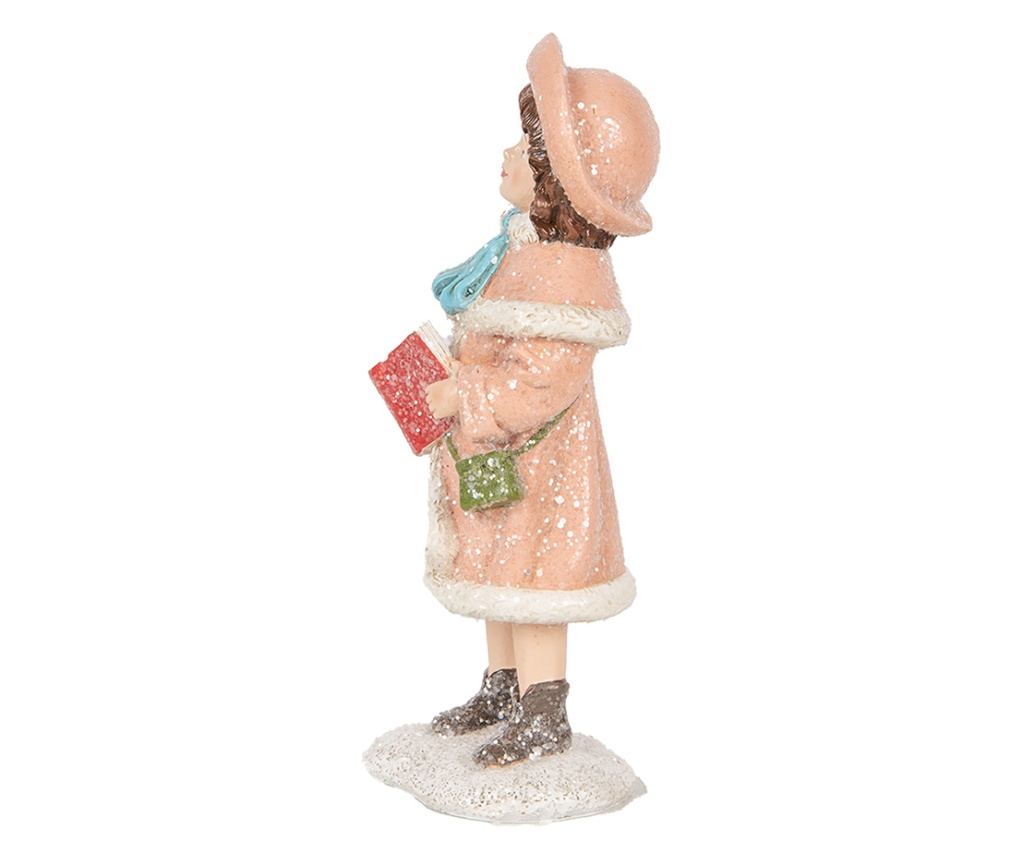 Christmas Girl Figurine, Polyresin, Multicolor, 8x9x18 cm - 2
