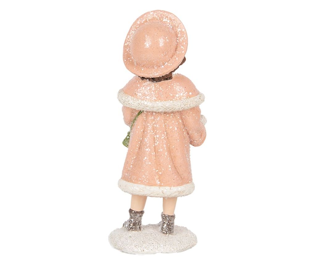 Christmas Girl Figurine, Polyresin, Multicolor, 8x9x18 cm - 3