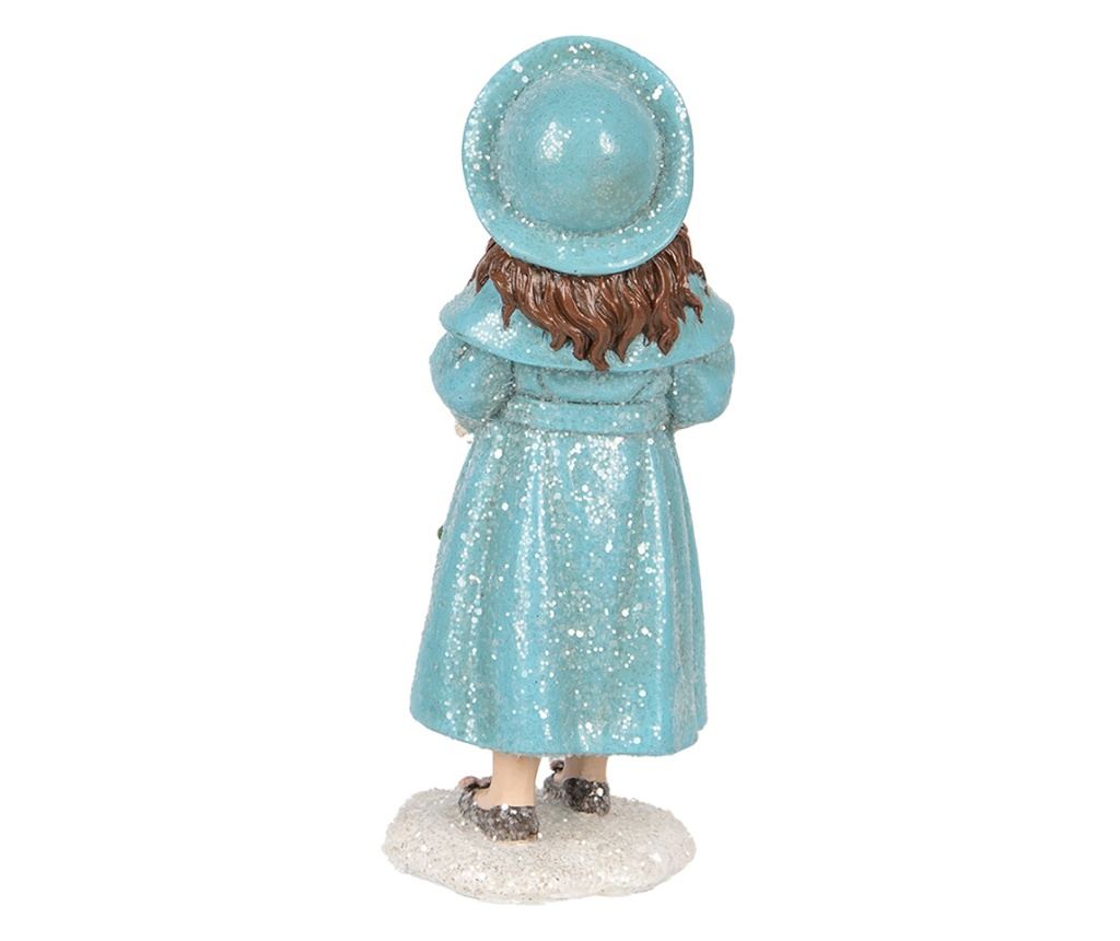 Christmas Girl Figurine, Polyresin, Multicolor, 7x8x18 cm - 2