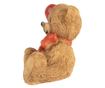 Brown and Red Polyresin Bear Figurine 3x2x4 cm thumbnail 2