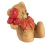 Brown and Red Polyresin Bear Figurine 3x2x4 cm thumbnail 3