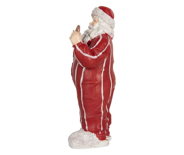 Wielokolorowa Figurka Świętego Mikołaja z Polyresinu 18x11x31 cm