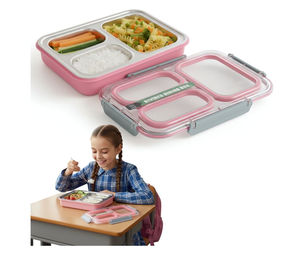 Cutie pentru pranz Koken, Lunch box Otel inoxidabil, Caserola