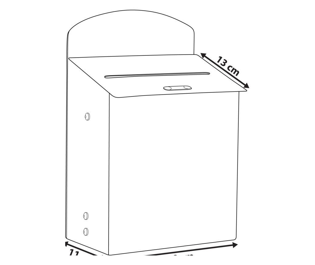 Mikulás postaláda FORSSA 30 cm Piros - 3