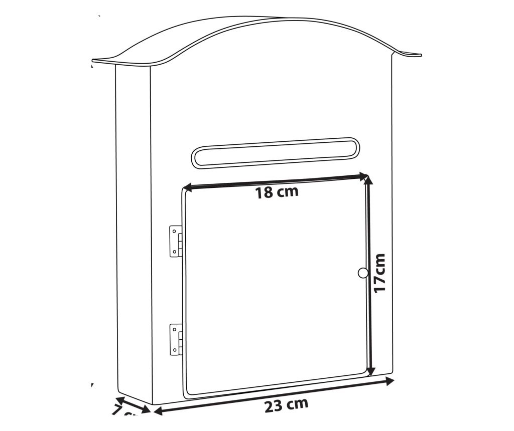 Mikulás postaláda ESPOO 30 cm Fehér - 3
