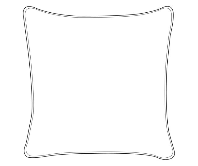 PSILOTALES Set of 2 Beige Floral Print Cotton Decorative Pillows 45 x 45 cm