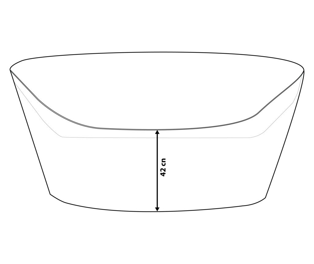 Husă impermeabilă CHUVA 140 cm 135 cm 80 cm Gri - 3