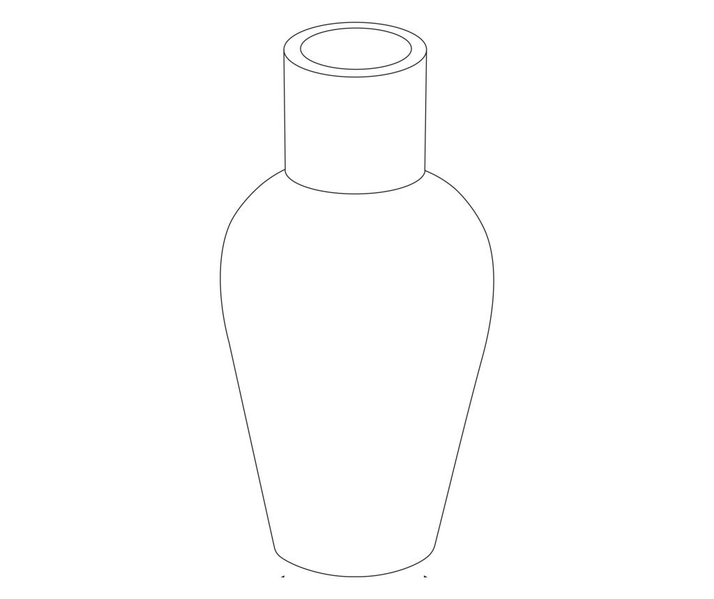 Dekor váza KARFI Kerámia 37 cm Narancssárga - 3