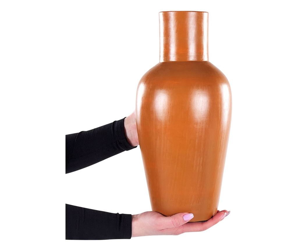 Dekor váza KARFI Kerámia 37 cm Narancssárga - 4