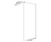 Zuhany paraván AHAUS 80 x 190 cm Fekete thumbnail 3