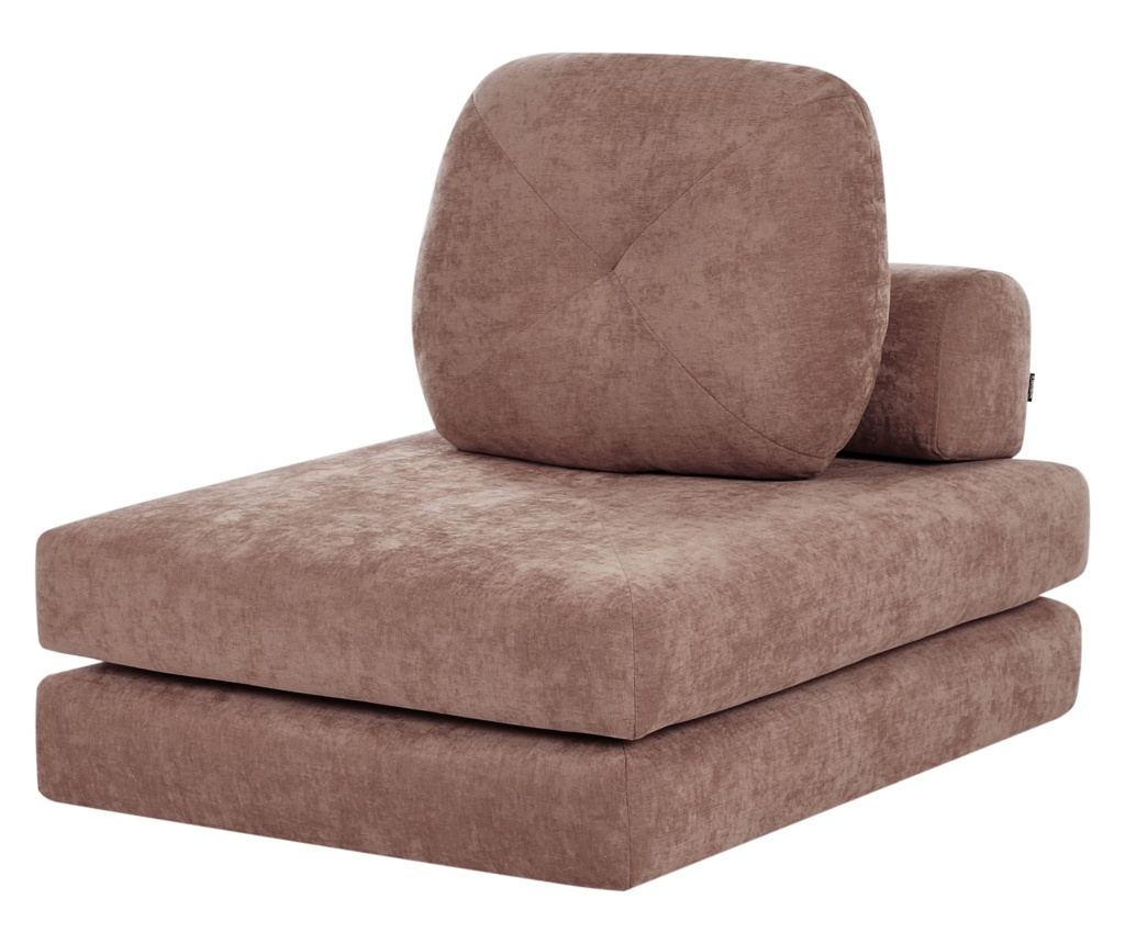 Egyszemélyes kanapéágy OLDEN Zseníliaszövet Barna - 4