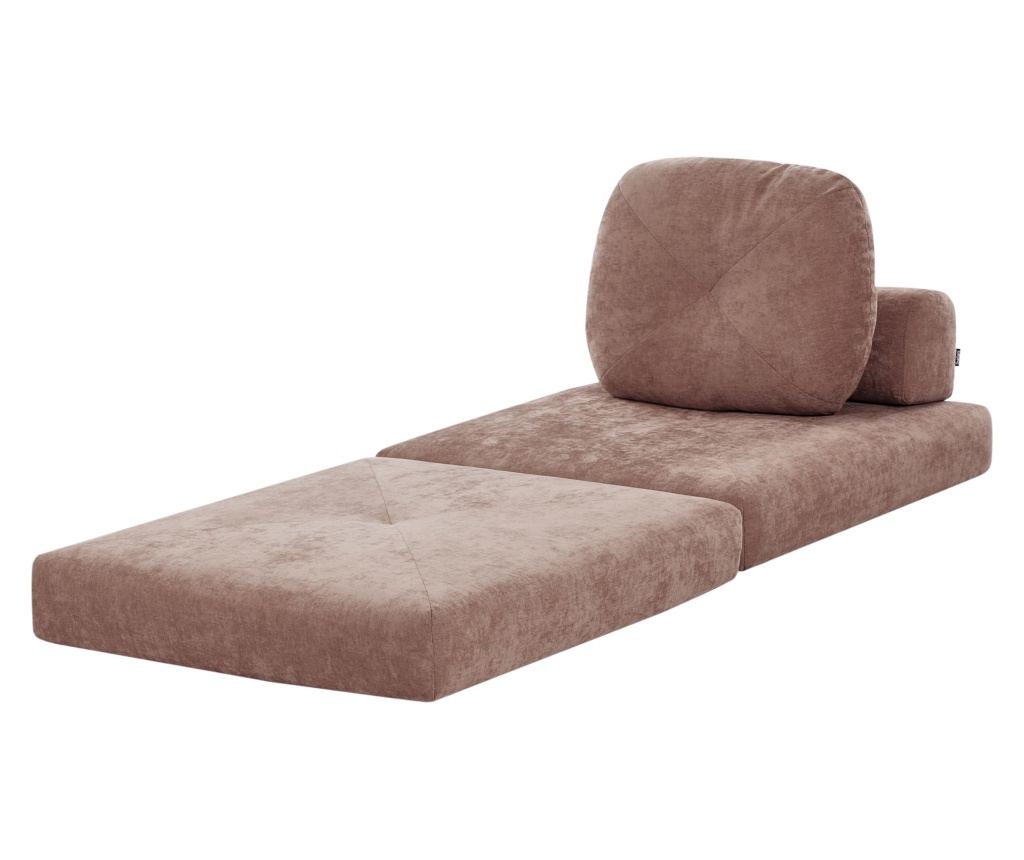 Egyszemélyes kanapéágy OLDEN Zseníliaszövet Barna - 5