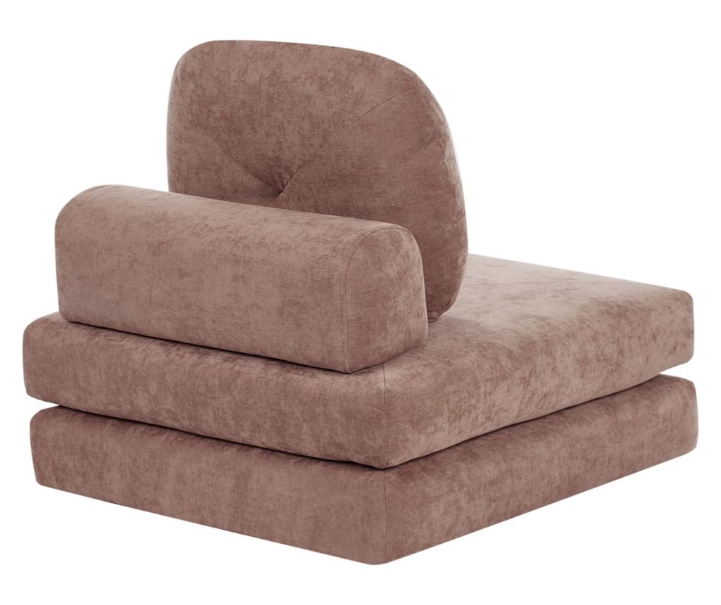 Egyszemélyes kanapéágy OLDEN Zseníliaszövet Barna - 6