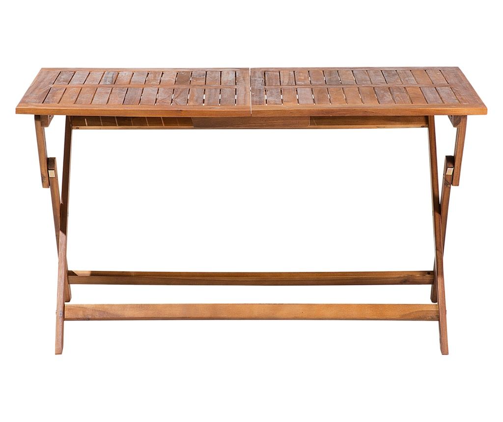 Kerti asztal CENTO 140 cm 75 cm Akácfa Barna - 4