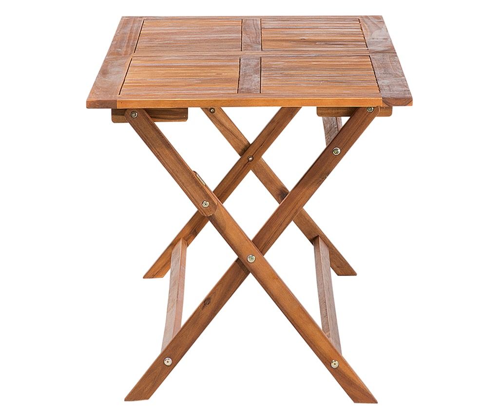 Kerti asztal CENTO 140 cm 75 cm Akácfa Barna - 5