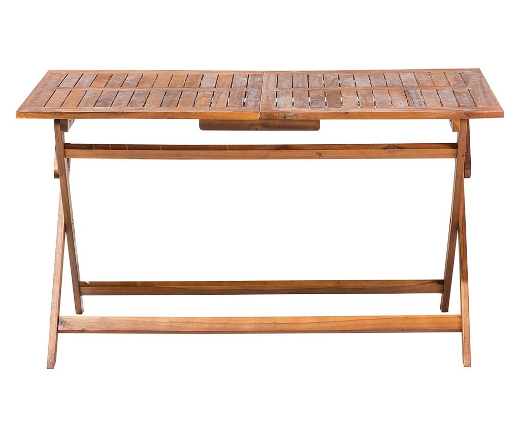 Kerti asztal CENTO 140 cm 75 cm Akácfa Barna - 6