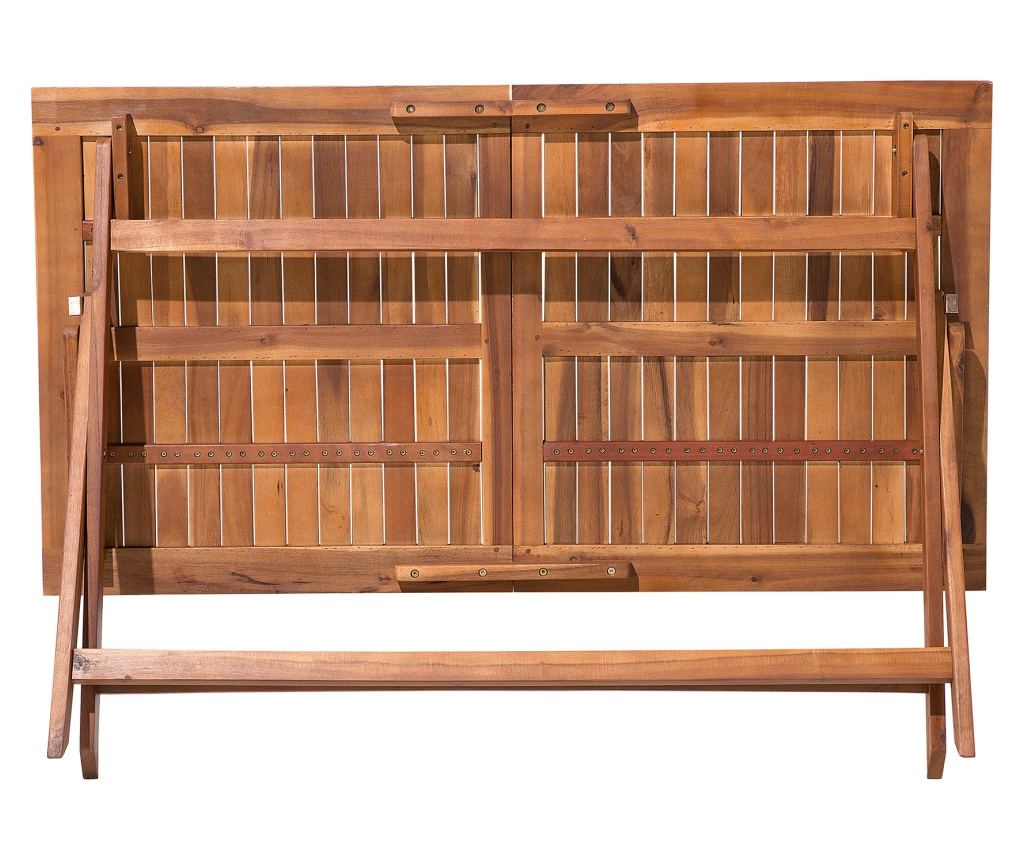 Kerti asztal CENTO 140 cm 75 cm Akácfa Barna - 11