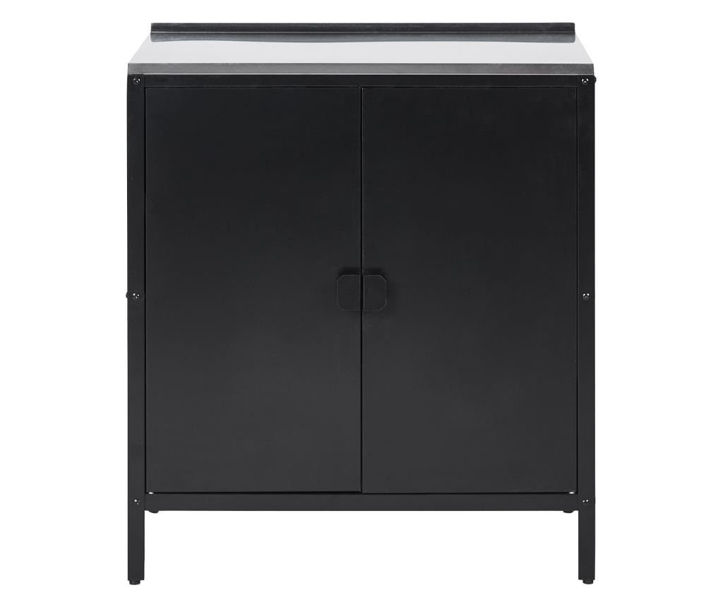 Háromdarabos kültéri konyhaszett mosogatóval VILAMA Fém Fekete - 10