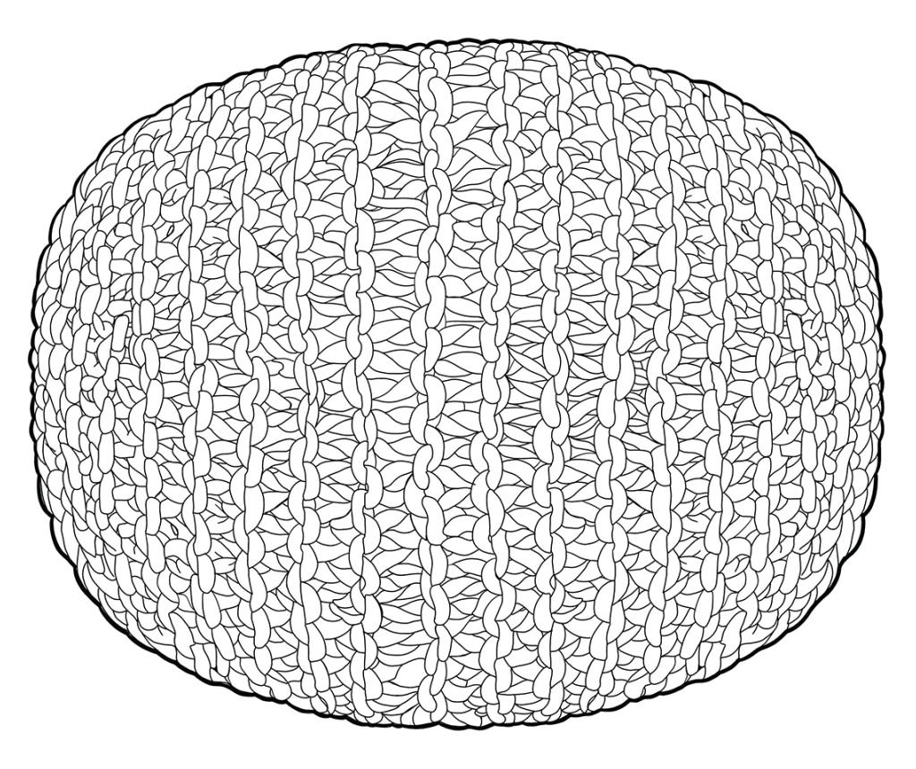 Puff CONRAD Pamut Ibolya - 3