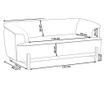 Kanapé 2 személyes ALNOR Világosszürke thumbnail 3