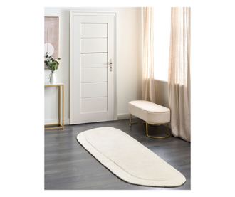 BERANI Light Beige Viscose Rug 80 x 250 cm