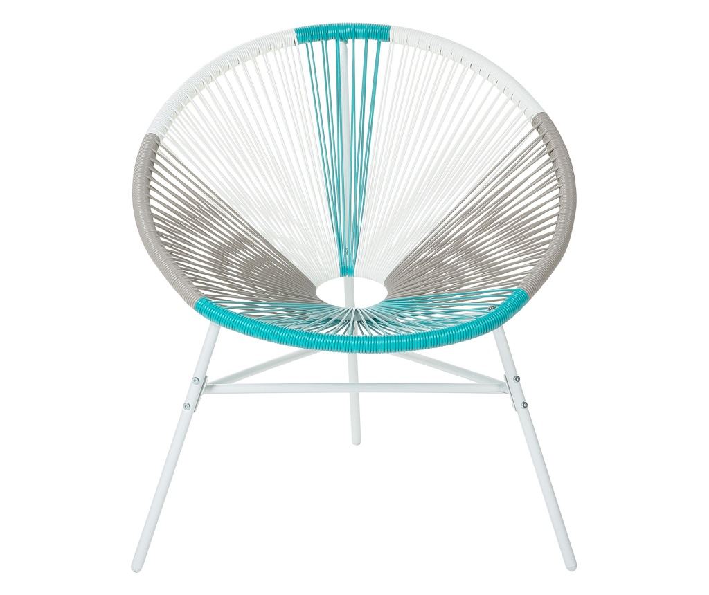 Kétdarabos kerti szék szett ACAPULCO PE Rattan Fehér - 4